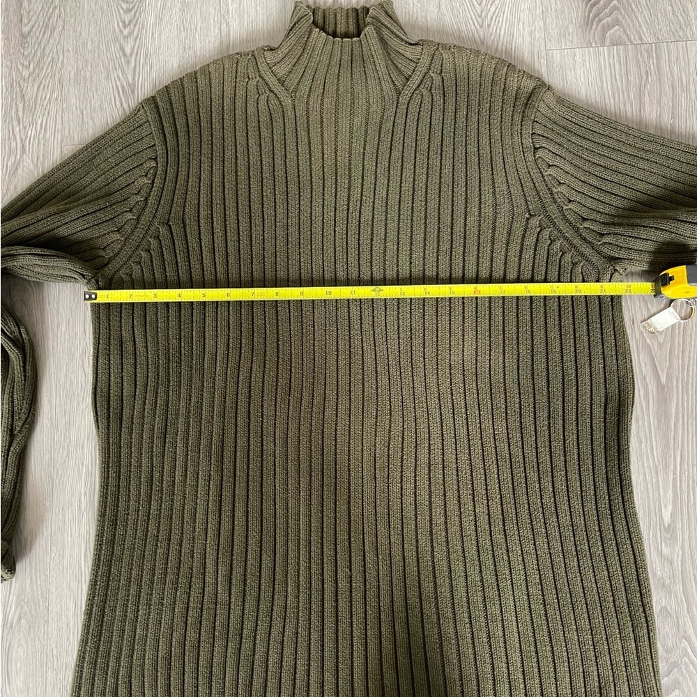 Lauren Ralph Lauren Olive Green Turtleneck Sweater - Picture 4 of 9